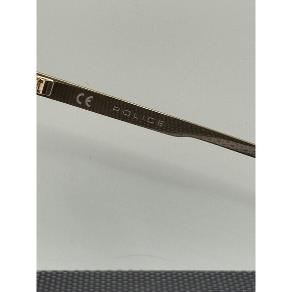 Police SPLB37 Gold Aviator Designer Sunglasses NEW Retail $300+ - Picture 5 of 6